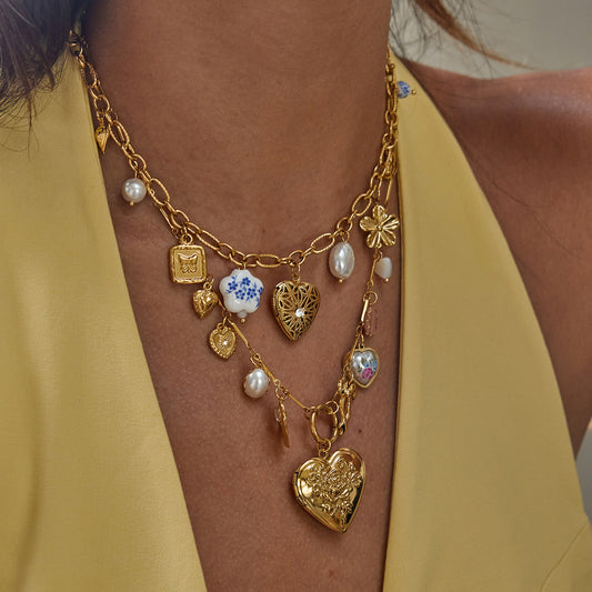 Fashionable Openable Photo Frame Heart Pendant Clavicle Necklace